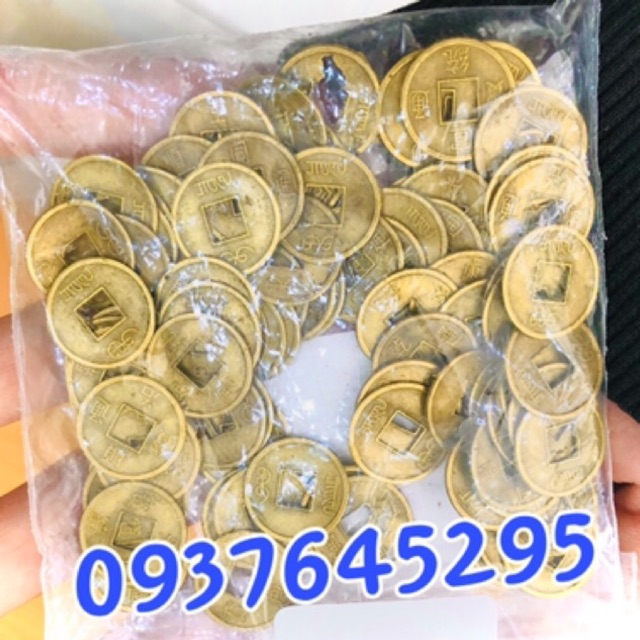 100 đồng xu phong thuỷ loại nhỏ