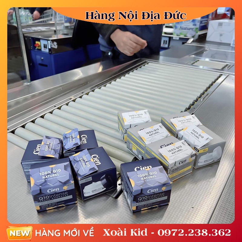Kem dưỡng da chống lão hoá, sáng da Cien Q10 của Đức - Mẫu mới nhất Đủ Bill