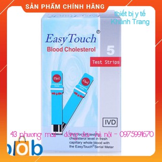 (Giá sỉ) Que thử mỡ máu, cholesterol cho máy đo Easy Touch GCU ET322 (10 que) thumbnail