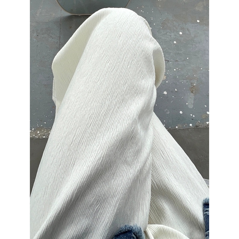 Kumikumi HUANG YOYO Quần Ống Rộng Xếp Ly Chất Liệu Sợi polyester 00% Thời Trang Mùa Hè 2022 Cho Nữ