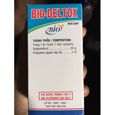 Bio - Deltox - Thuốc diệt côn trùng và ngoại ký sinh trùng - 60ml