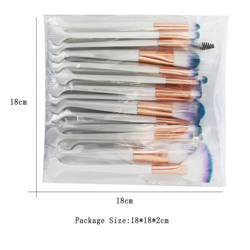 Bộ 20 cọ trang điểm tay cầm hình vỏ sò nhãn hiệu MAANGE