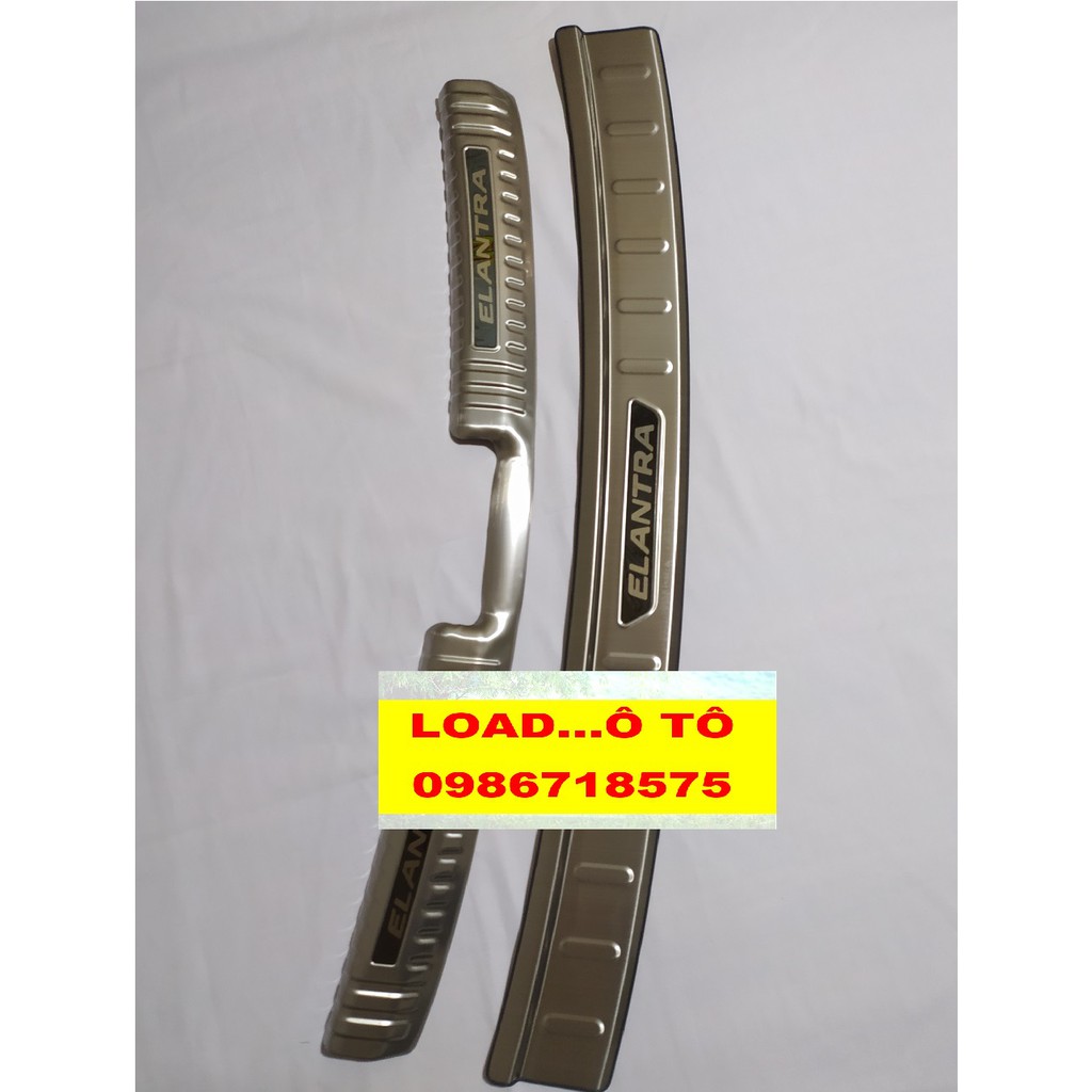 Ốp Chống Trầy Cốp Trong Ngoài Xe Huyndai Elantra 2023-2018 Mẫu Inox Cao Cấp