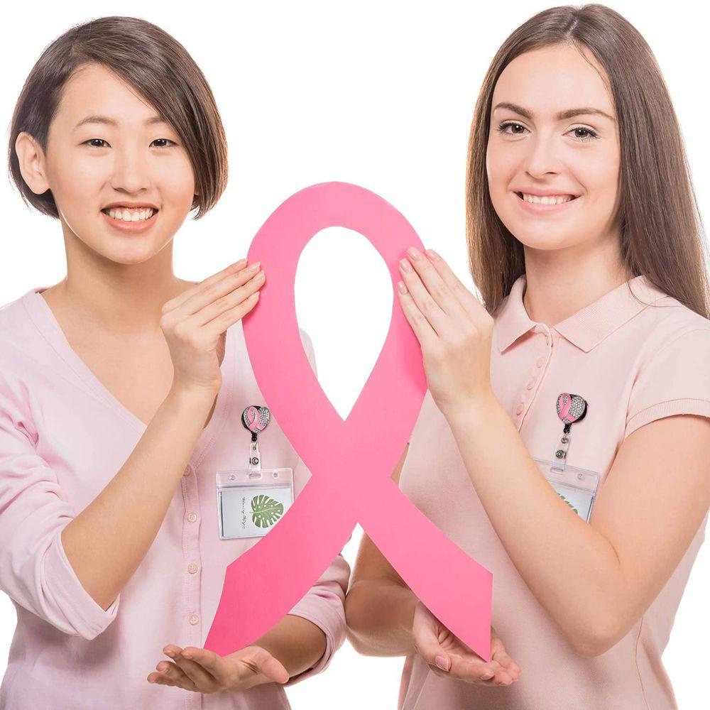 PEWANY Set 3 Kẹp Giữ Thẻ ID / Thẻ ID Hình Trái Tim Màu Hồng Tiện Dụng Cho Nhân Viên Văn Phòng
