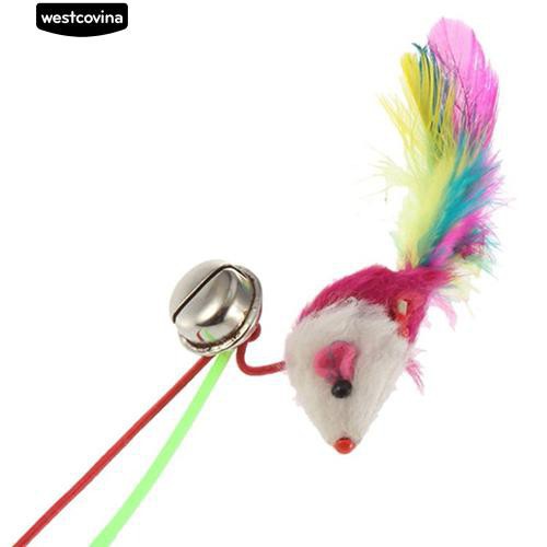 Chuột đồ chơi có lông vũ cho mèo