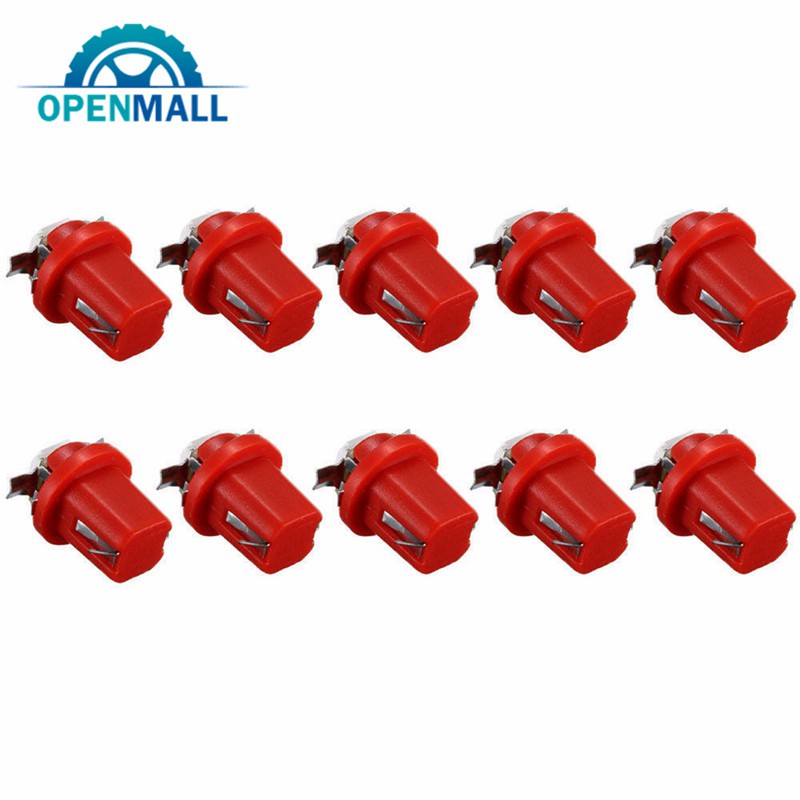 Bộ 10 đèn LED 1smd T5 gắn bảng điều khiển xe ô tô