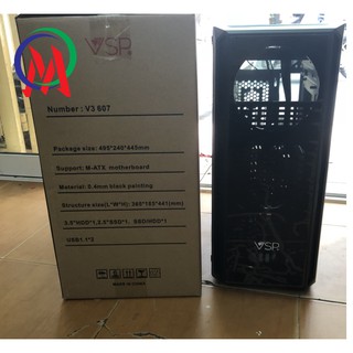 Case VSP V3-607 Gaming-Trong Suốt