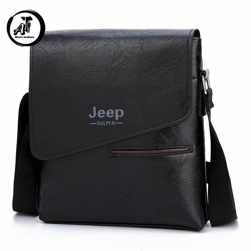 Túi Da Bò Thật JEEP Đựng Ipad Tiện Lợi T04