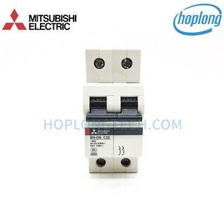 BH-D6 2P 32A Cầu dao tự động MITSUBISHI 2 pha 32A dòng cắt 6kA