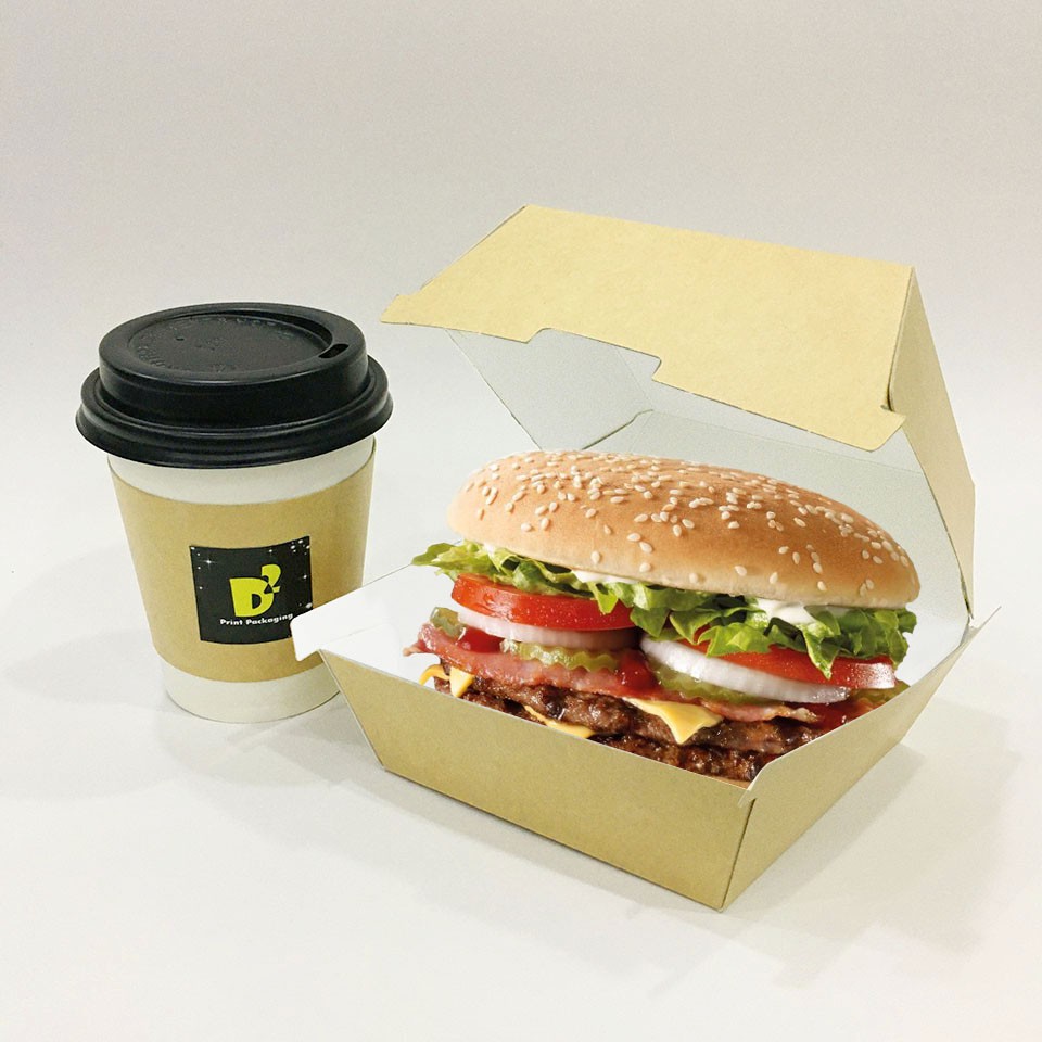 50 Hộp Giấy Burger - 11x11 cao 7 cm | BigBuy360 - bigbuy360.vn