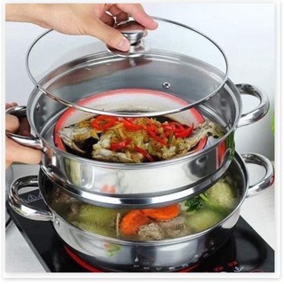 Nồi hấp 2 tầng đa năng 28cm
