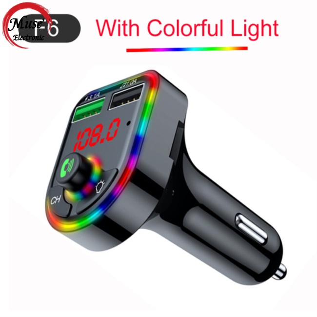 Thiết Bị Thu Phát Fm Mp3 Kết Nối Bluetooth 5.0 Đa Năng Cho Xe Hơi