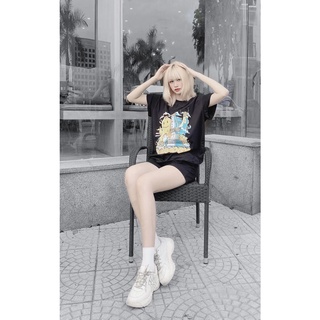 [Mã INCU50 giảm 50k đơn 250k] Áo thun Paradox OCEAN FRIEND TEE (Black)