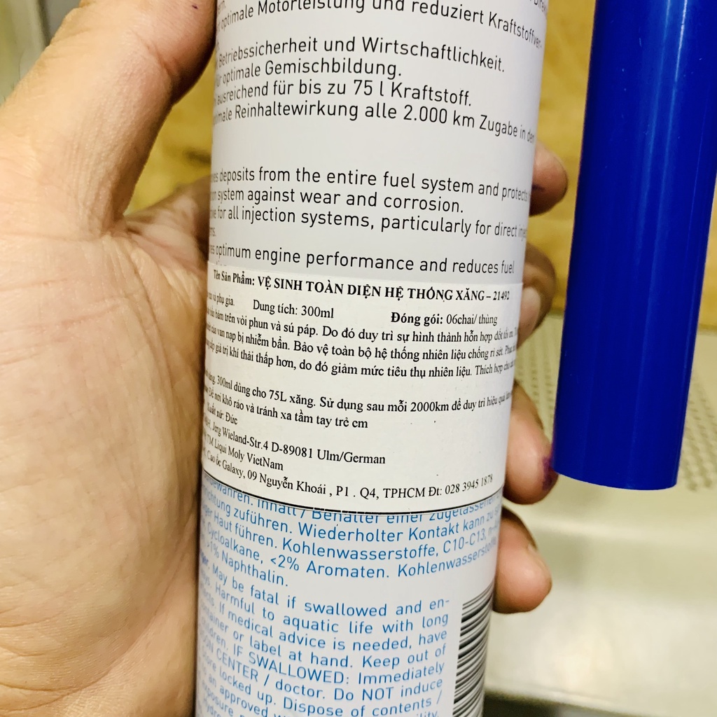 Phụ Gia Làm Sạch - Vệ Sinh Toàn Diện Hệ Thống Xăng LIQUI MOLY Gasoline Engine System Cleaner 21492 Made in Germany