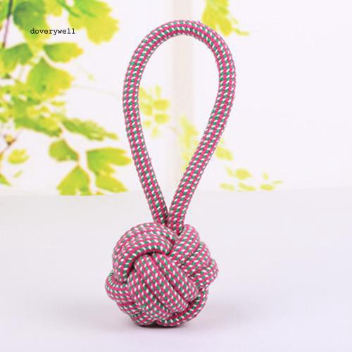 Đồ Chơi Dây Thừng Cotton Bện Thắt Nút Làm Sạch Răng Cho Thú Cưng