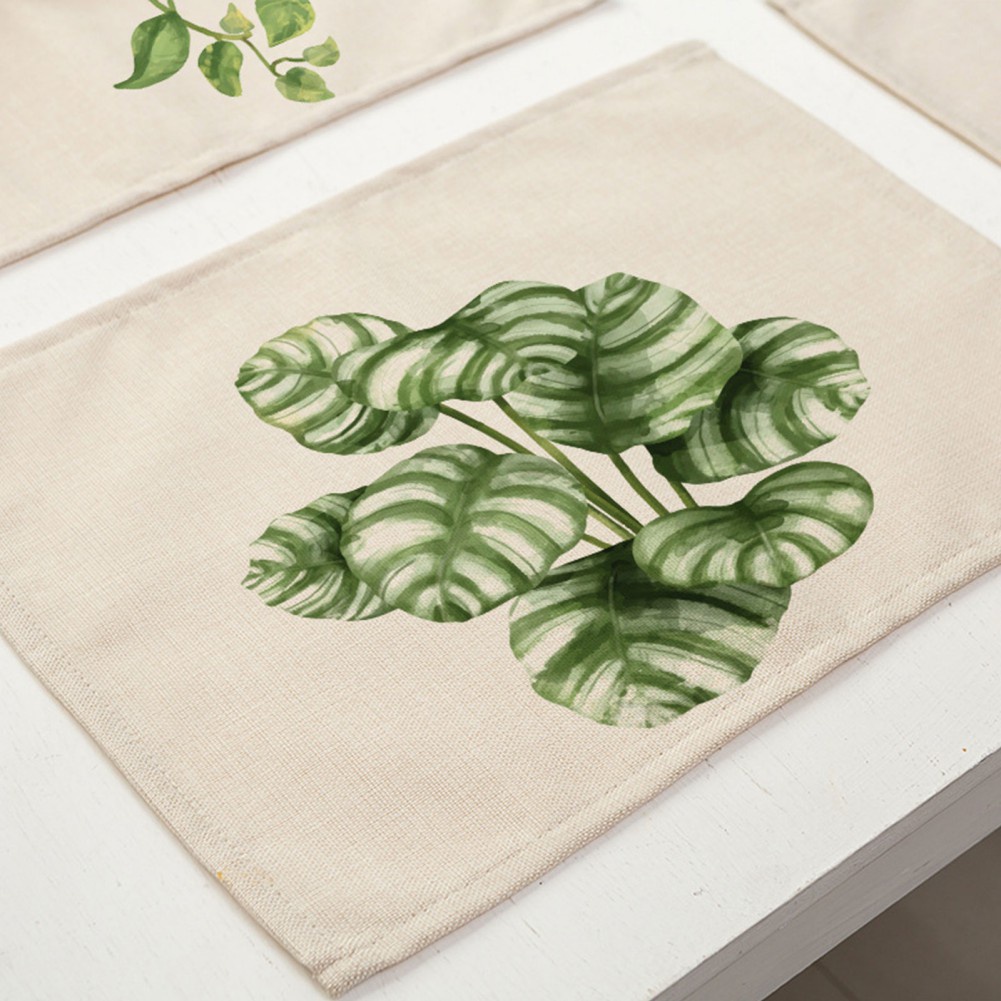 Tấm Lót Bàn Ăn Bằng Vải cotton Và Lanh Cách Nhiệt Phong Cách Bắc Âu