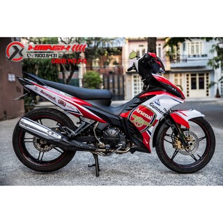 Decal Tem Trùm Xe Exciter 135 Mẫu Asenal