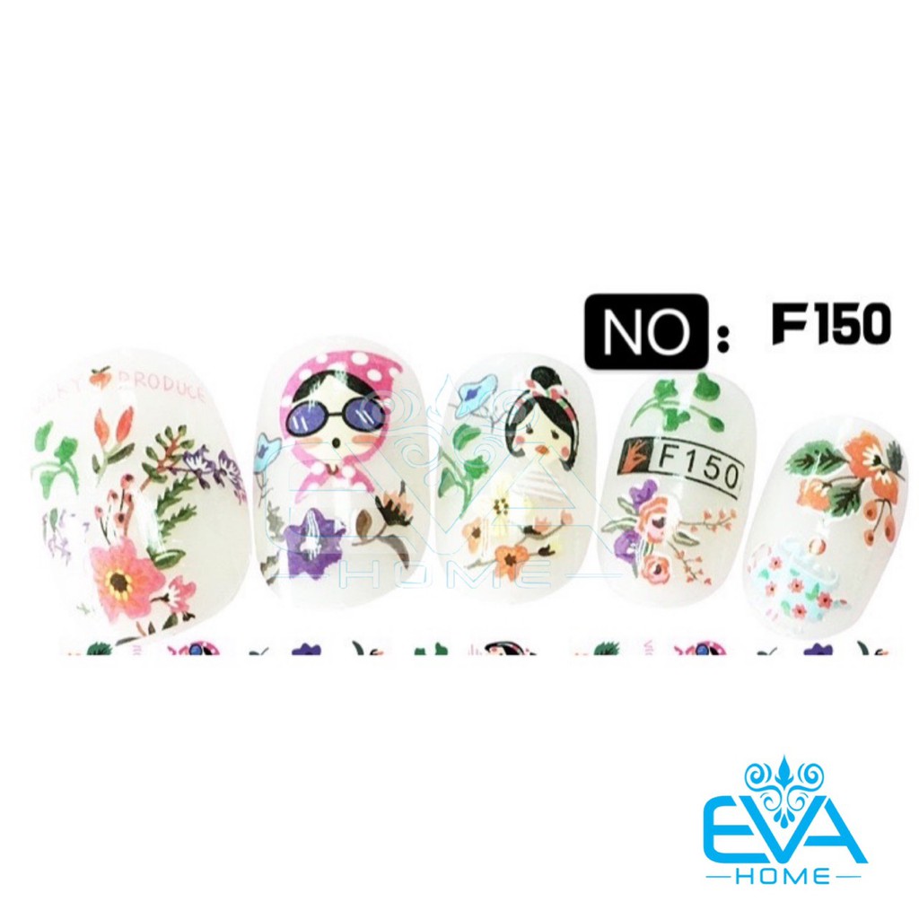 Decal Dán Móng Tay 3D Nail Sticker Hoạ Tiết Hoạt Hình Vicky Produce F150