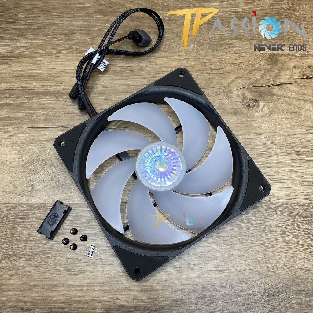 Quạt Fan Case 14cm Cooler Master SickleFlow 140 ARGB - Chính hãng, tản nhiệt tốt, đồng bộ LED Rainbow