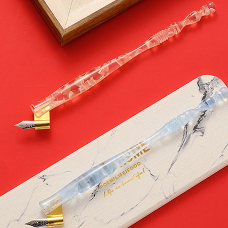 Giá Đỡ Bút Thư Pháp Manga Cổ Điển Kèm 6 Ngòi Thay Thế Dùng Vẽ Tranh Chữ Nghệ Thuật