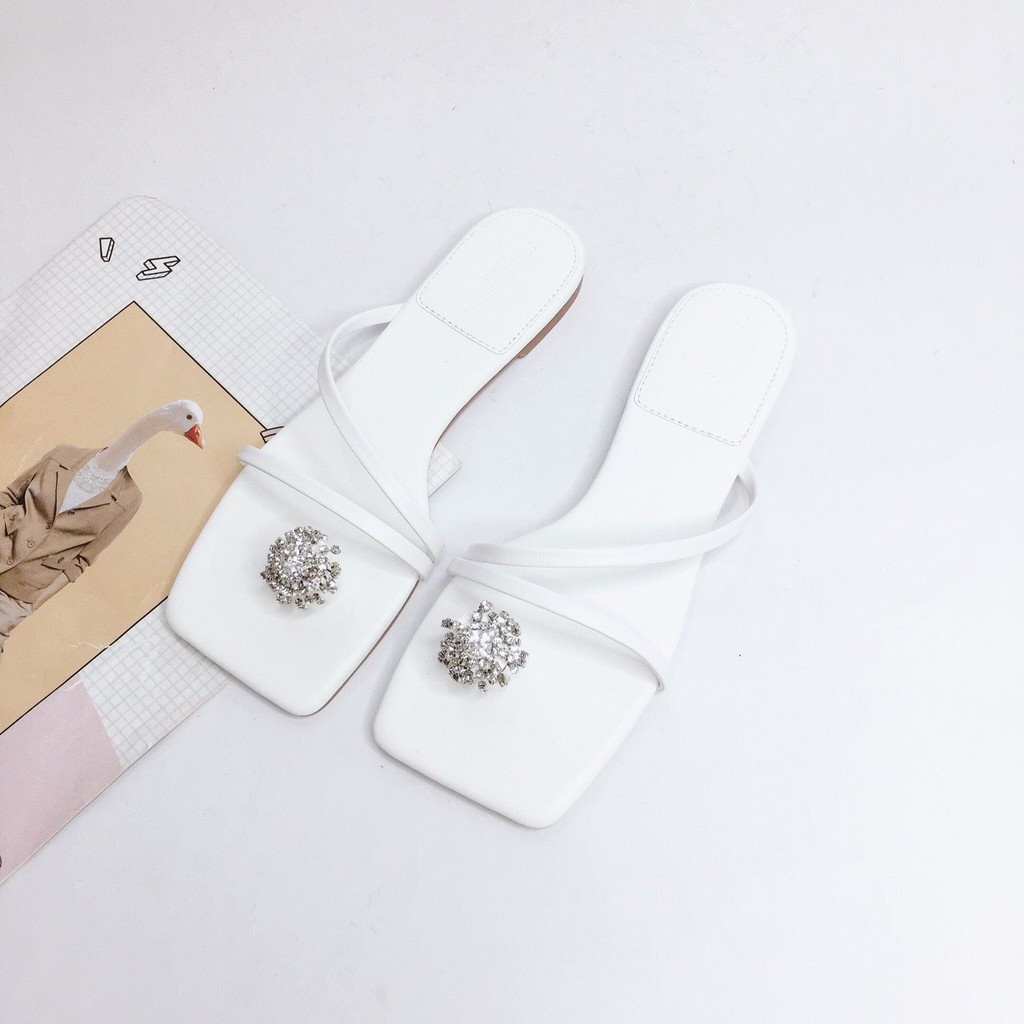 Dép xỏ xoàn hoa nấm thời trang hot trend (Cotay_D268)