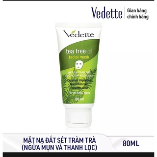 Mặt Nạ Đất Sét Vedette Tràm Trà (Tea Tree Oil) 80ml
