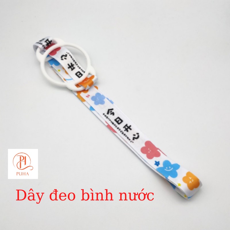 Bình giữ nhiệt PUHA chất liệu inox 304 giữ nóng lạnh, bình nước có ống hút dung tích 500ml