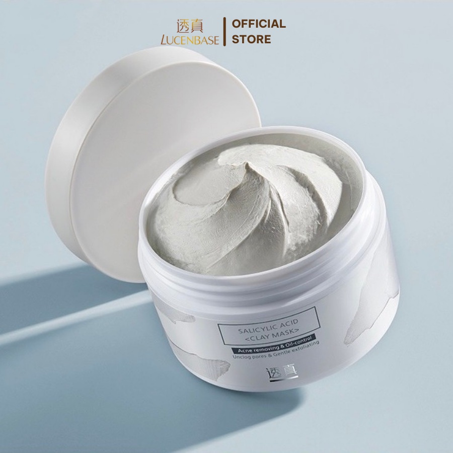Mặt nạ đất set lucenbase BHA 0.5% làm sạch sâu, giảm nhờn, giảm mụn đầu đen chính hãng 110g