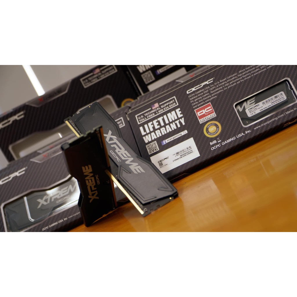 Ram OCPC  DRR4 Xtreme 3200 C16 16GB 8GB*2 Black, bảo hành chính hãng 36 tháng