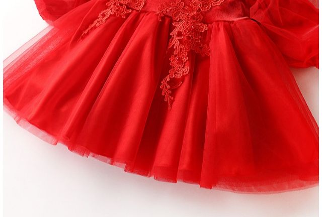 (Đồ tết cho bé) VÁY NHUNG LÓT LÔNG MỊN QUẢNG CHÂU CAO CẤP CHO BÉ 6 - 14 kg