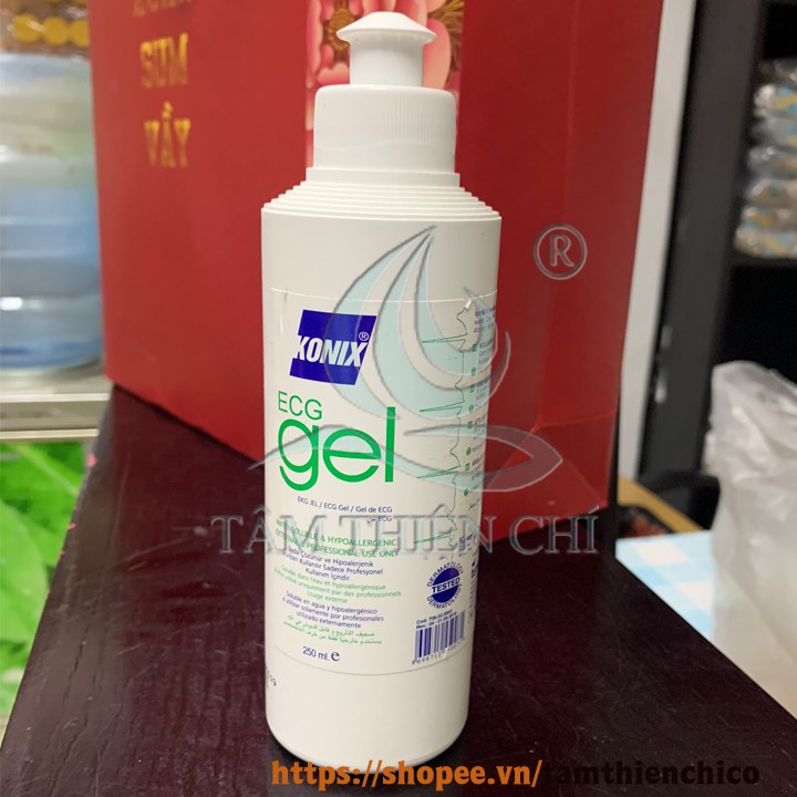 Gel điện tim ECG Konix chai 250ml x bộ 2 chai TTC