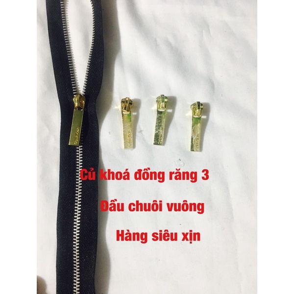 10 chiếc củ khoá chuôi khoá đồng vàng răng 3 trang trí lấp lánh đầu vuông