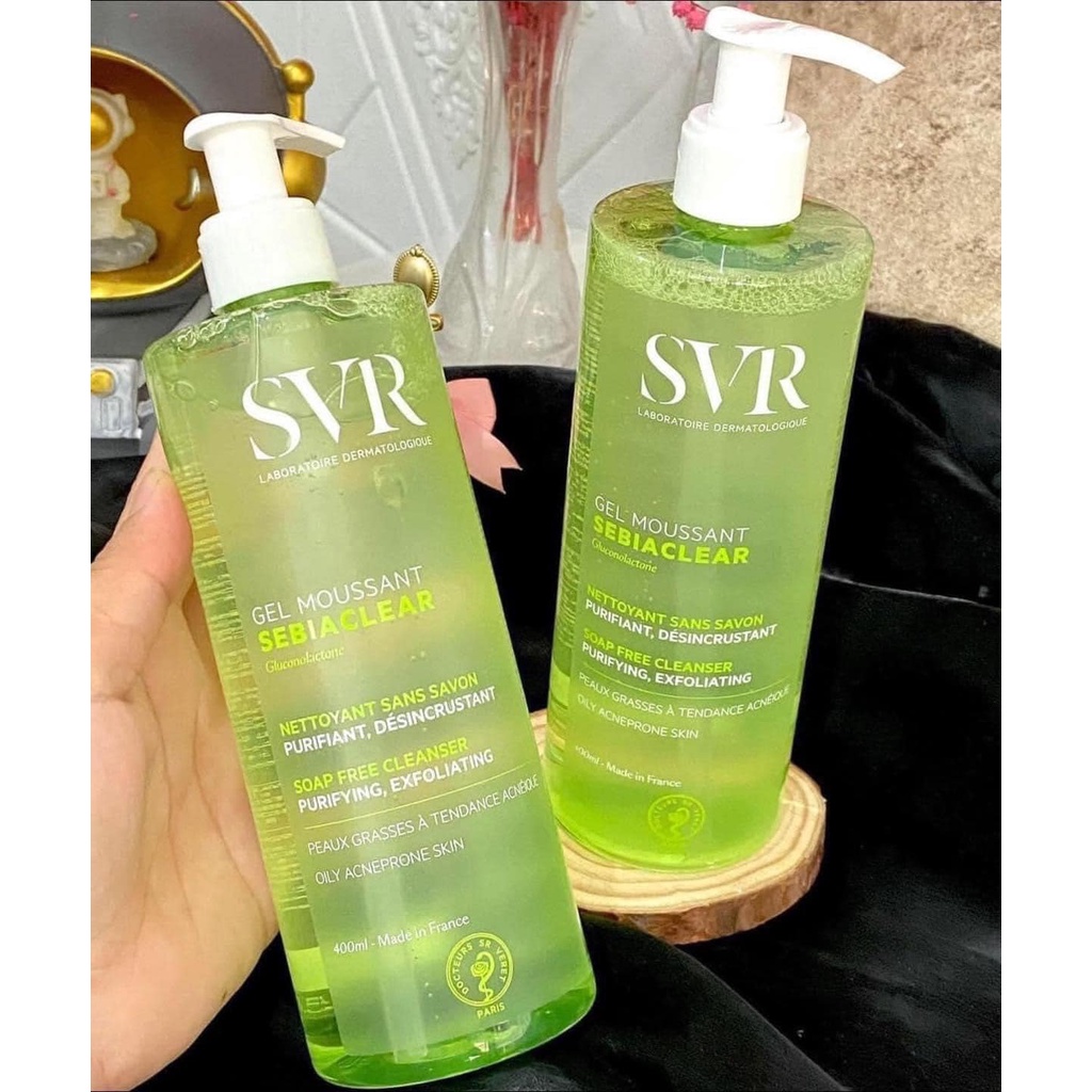 Sữa rửa mặt SVR Sebiaclear Gel Moussant dành cho da dầu mụn