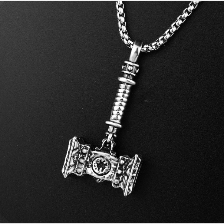 Vòng đeo cổ hình búa cổ - dây chuyền hợp kim - unisex nam nữ - PK018