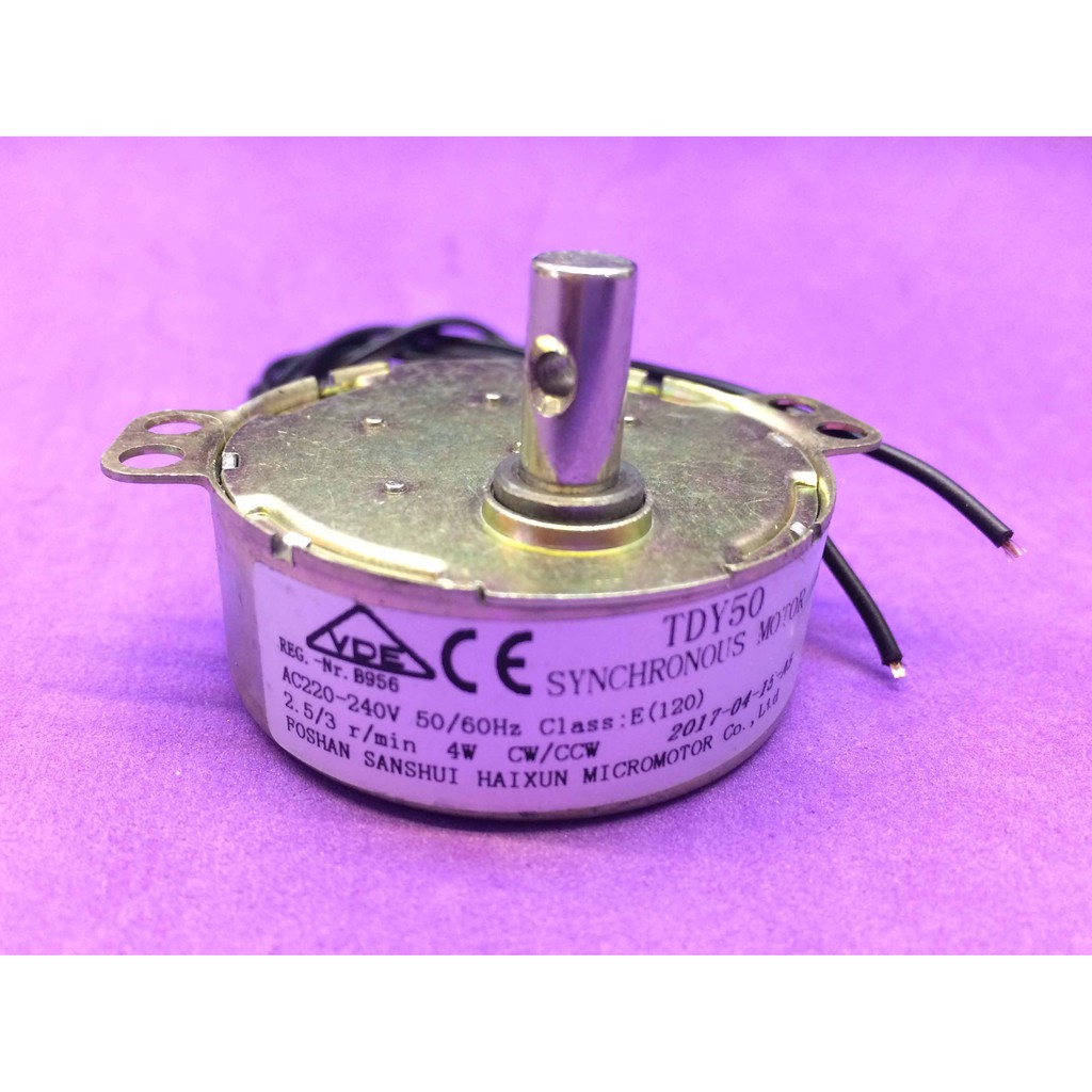 Động cơ giảm tốc  220V 4 vòng phút