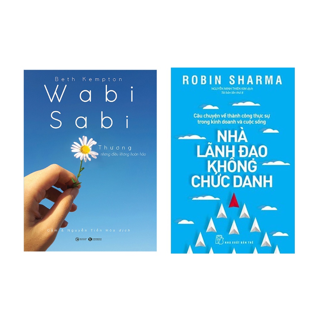 Sách Combo 2 Cuốn:  Wabisabi Thương Những Điều Không Hoàn Hảo + Nhà Lãnh Đạo Không Chức Danh