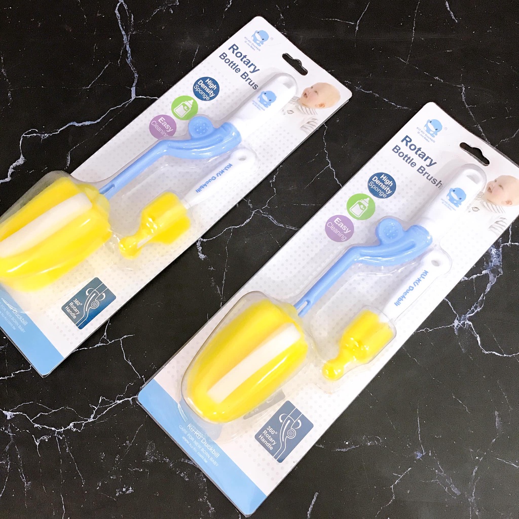 Cọ Bình Sữa KUKU KU5343 Xoay 360 Độ Tiện Lợi Giá Rẻ | Minizon Kids