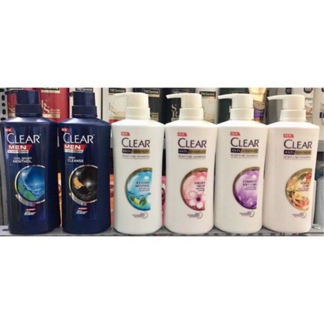 💐Dầu gội trị gàu Clear Men- Clear Bạc hà Thái Lan mẫu mới 450ml/480ml SIÊU MƯỢTVam kết xhisr