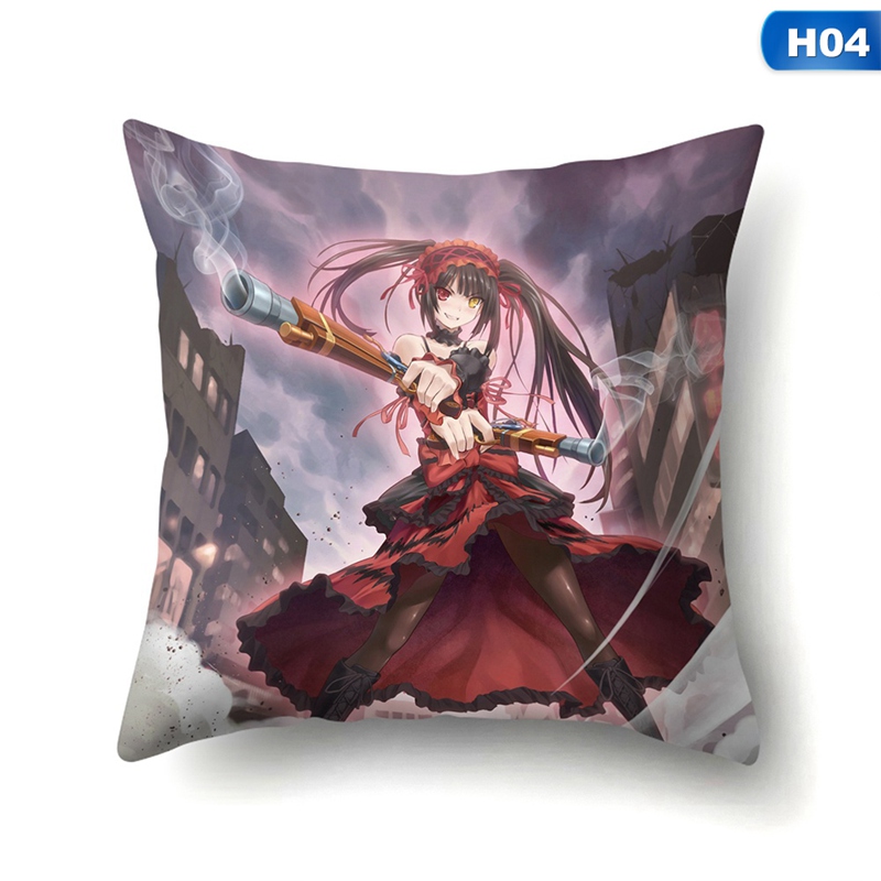 Vỏ Gối In Hình Nhân Vật Anime Date A Live Chất Liệu Polyester