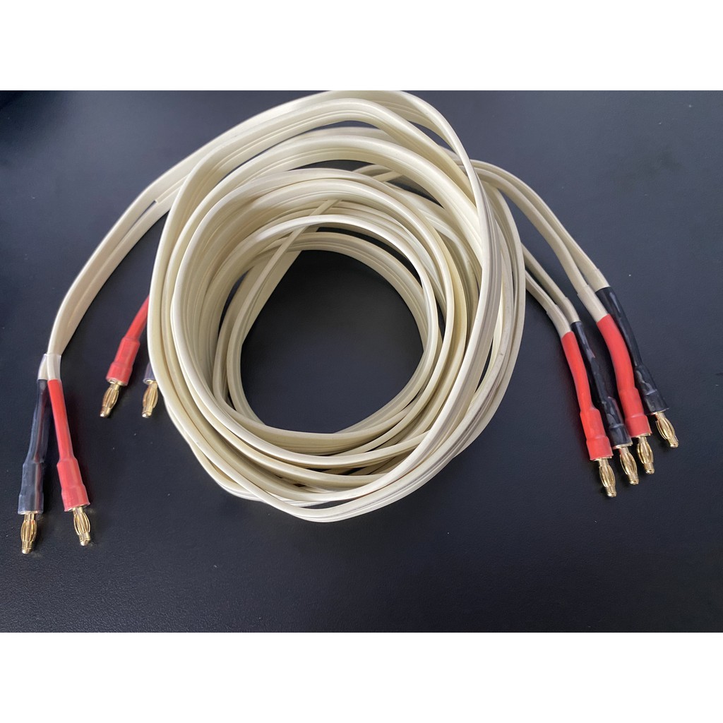Bộ dây loa Monster của Mỹ gồm jack dài 2.5m mỗi vế như hình, Dây loa lõi đôi, đồng nguyên OFC mềm nhuyễn, lên đều 3 dải