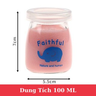Hộp 12 hủ yaourt, sữa chua in hình 100ml