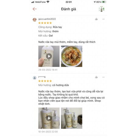 Nước rửa tay hữu cơ fuwa3e sinh học Thiên Nhiên Organics🌿hương cam quýt🌿sạch khuẩn,mềm da,không khô,an toàn mẹ bé