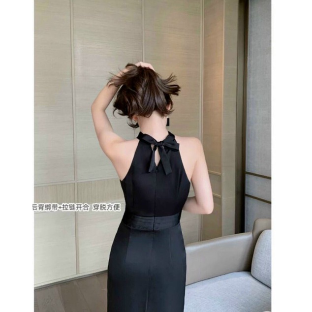 ĐẦM ÔM CỔ YẾM XẾP LI Lh0917399527