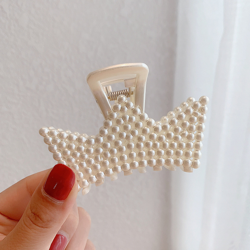 Kẹp Tóc Đính Ngọc Trai Thời Trang Phong Cách Hàn Quốc 19 Kiểu