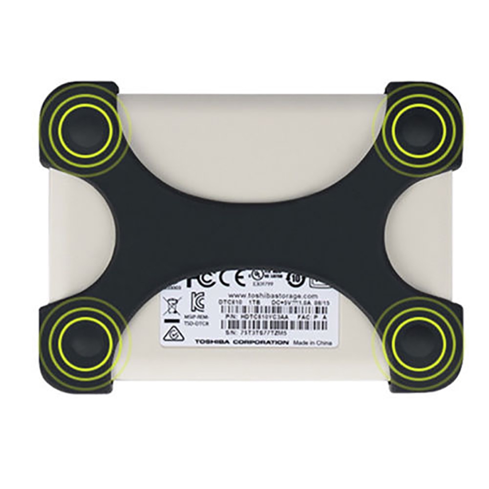 Ốp silicon bảo vệ ổ cứng chống sốc chống trượt màu cầu vồng 2.5 inch