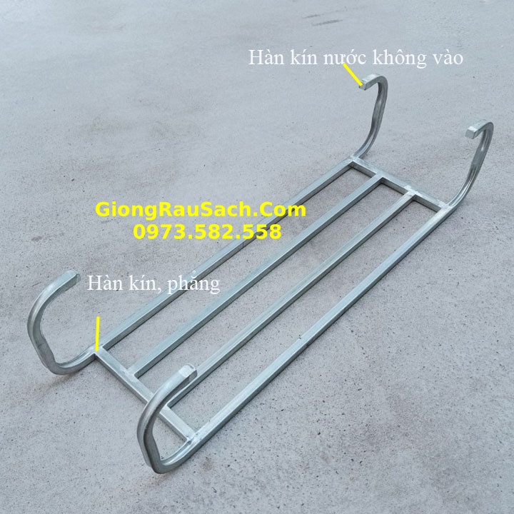 Giá kệ kê chậu trồng rau cây cảnh ban công sân thượng tại nhà Kt 85*25*19.5cm