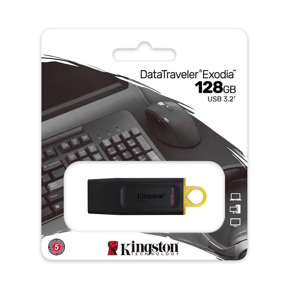 USB 3.2 Gen 1 Kingston DataTraveler Exodia 32GB / 64GB / 128GB - Hàng Chính Hãng