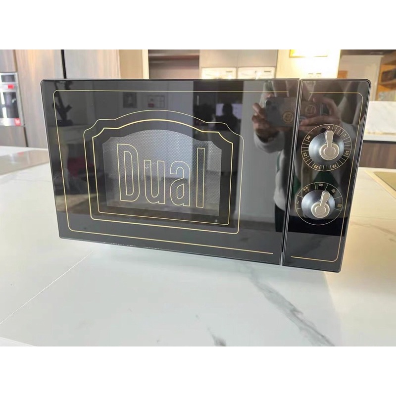 Lò vi sóng kết hợp lò nướng 2 trong 1 Dual DIK23 thể tích 20L phong cách retro, công nghệ nướng MH-4D làm nóng nhanh