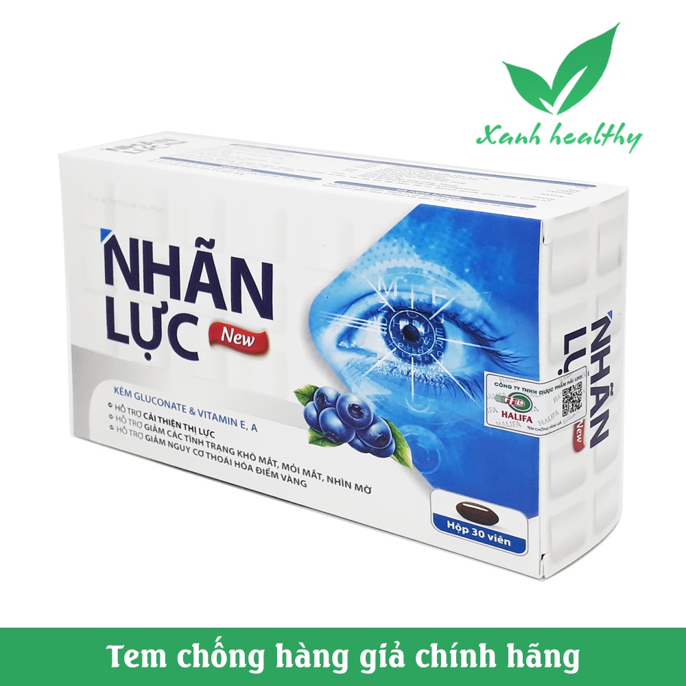 Viên uống giảm cận thị Nhãn Lực thành phần cao việt quất, lutein, DHA, omega giúp sáng mắt giảm nhức mỏi mắt, khô mắt