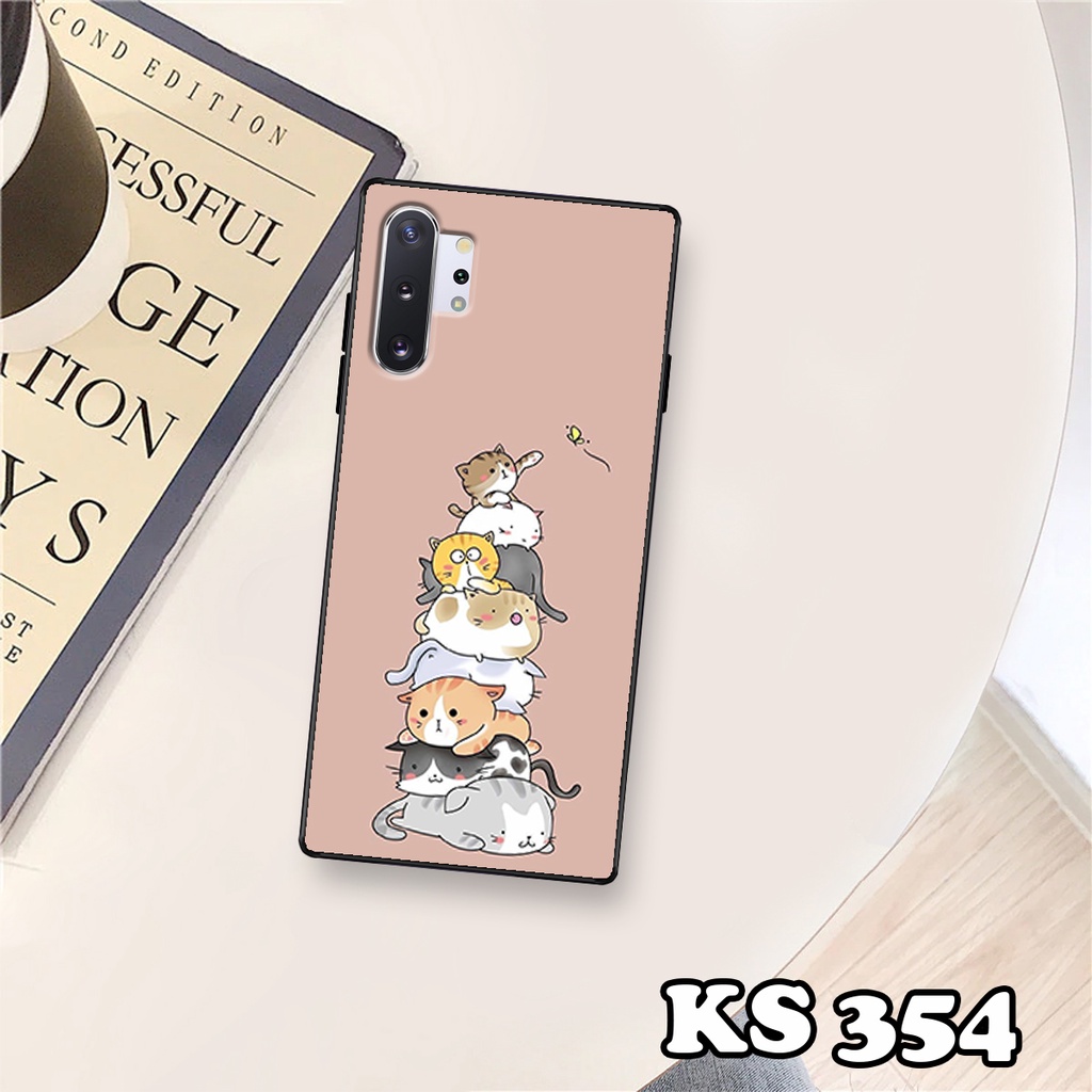 Ốp lưng Samsung Note 10 - Samsung Note 10 Plus - Samsung Note 10 Lite - Ốp in hình Cat&amp;Bear đáng yêu - Chất liệu TPU